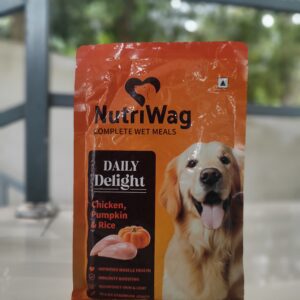 NUTRIWAG DAILY DELIGHT CHICKEN,PUMPKIN &RICE DOG WET FOOD -300GM