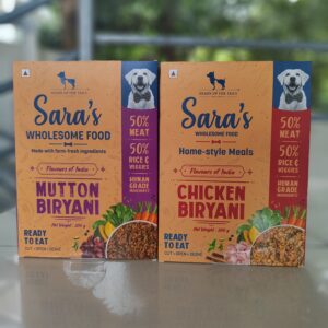 HUFT SARA’S WHOLESOME FLAVOURS OF INDIA CHICKEN BIRIYANI DOG WET FOOD-300GM