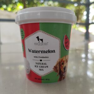 HUFT WATERMELON WITH PREBIOTICS NATURAL ICE CREAM MIX DOG TREATS-40GM